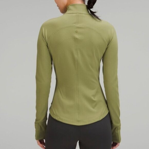 Lululemon InStill Full Zip Jacket Bronze Green Size 6 Activewear Running Yoga - Picture 2 of 14